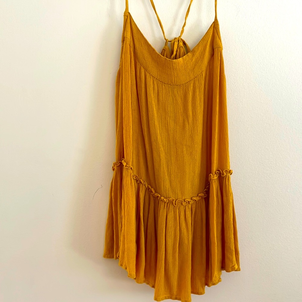 American Eagle mustard yellow tank top size L